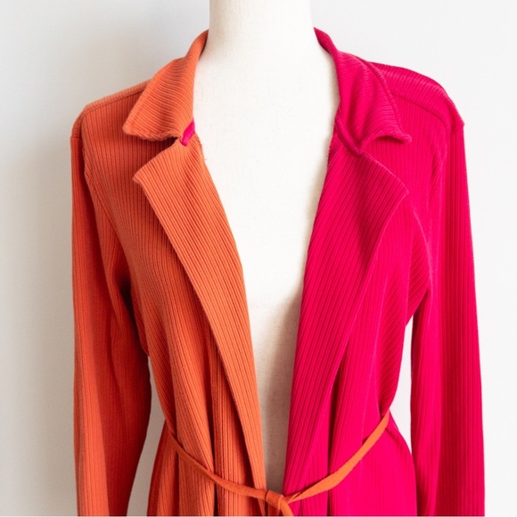 Daily Practice Colorblock Ribbed Yoga Duster Cardigan Robe - Picture 5 of 14